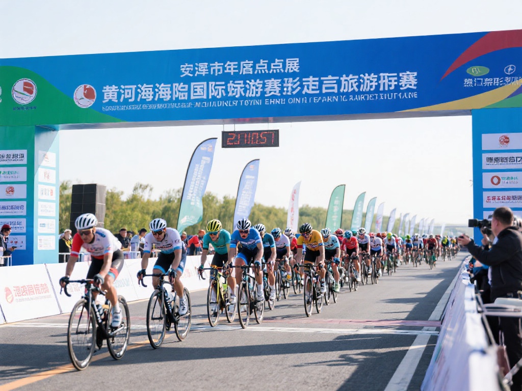 2025黄河口国际公路自行车赛激情开赛